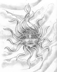 sun tattoo designs