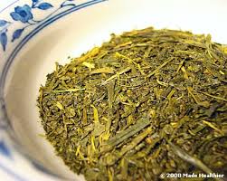 green tea leaves