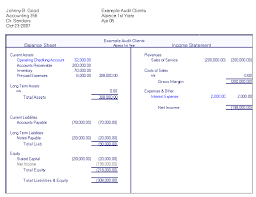 example of a balance sheet