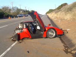 ferrari crashes