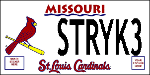cardinals license plate