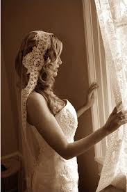bridal mantilla