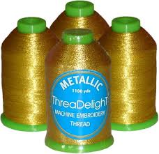 metallic thread embroidery