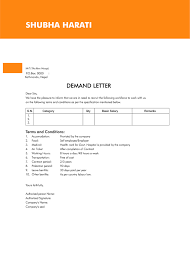 demand letter sample