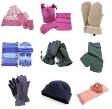 gloves and scarf