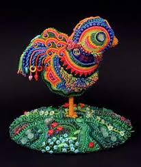 beaded sculpture