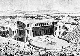 partes del teatro griego