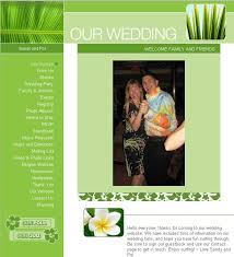 sample wedding websites