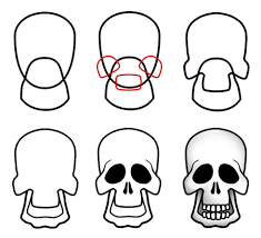 how to draw skulls