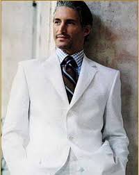 mens white linen jacket