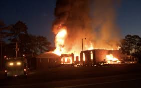 burning church