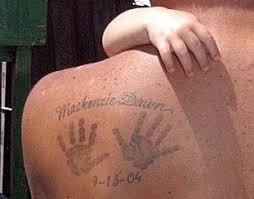 footprints tattoo
