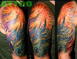 half sleeve tat