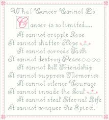 what cancer cannot do poem