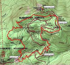 yosemite national park trail map