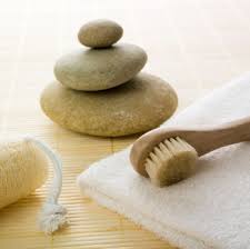 brushing skin