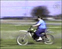 fat girl on motorcycle