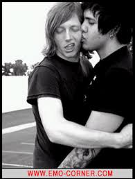 kissing emo boy