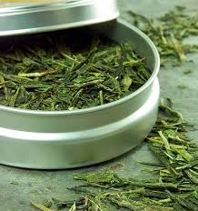 green tea leaves