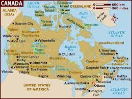 picture map of canada