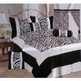 black zebra bedding