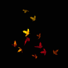 autumn leaves are falling