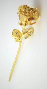 rose dipped in gold