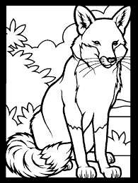 fox coloring sheets
