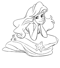 lil mermaid coloring pages
