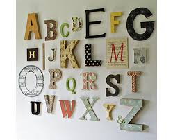 alphabet wall