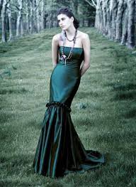 emerald green wedding dresses