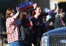 Giffords motorcade earlier on