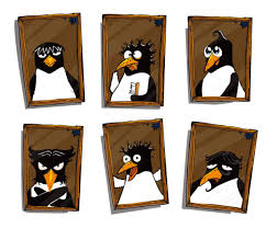 penguin picture frame