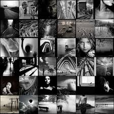 black and white photo art