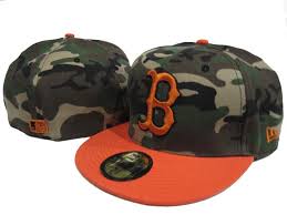 camo red sox hat