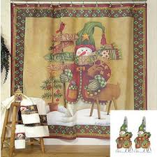 christmas shower curtains