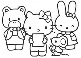 hello kitty coloring pictures