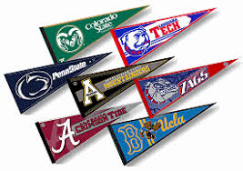 college football pennants