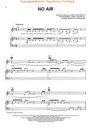 no air sheet music
