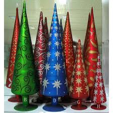 glass christmas trees