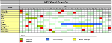 planning calendars