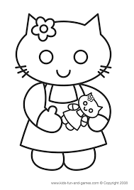 hello kitty coloring pictures
