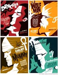 classic monster movie posters