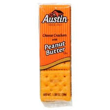 austin cheese crackers with peanut butter