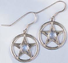 pentacle earrings