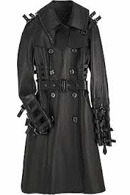 gothic leather trench coat