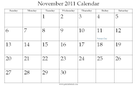 2011 printable calendar