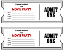 printable tickets