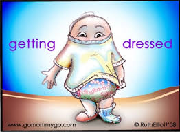 getting dressed