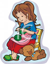 knitting teddy bear